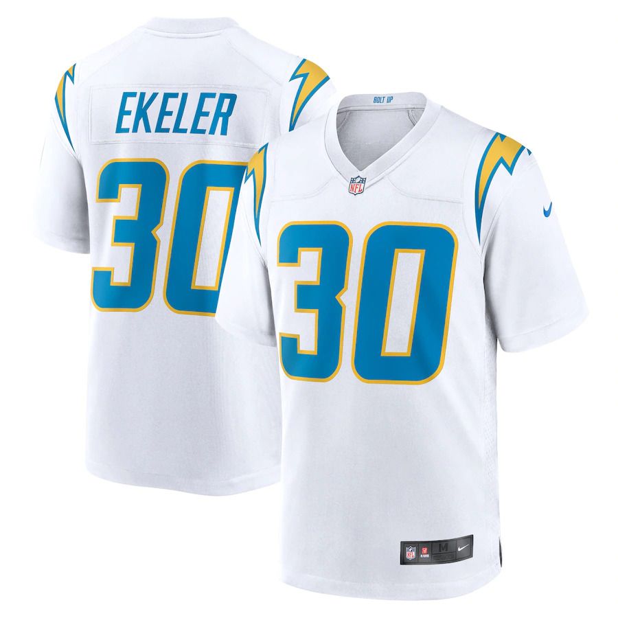 Men Los Angeles Chargers #30 Austin Ekeler Nike White Alternate Game NFL Jersey